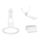 Staffa di montaggio a parete nascosta per altoparlante wireless Bluetooth HomePod 2 (bianco) Staffa di montaggio a parete nascosta per altoparlante wireless Bluetooth HomePod 2 (bianco)