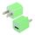 Caricabatterie USB spina USB, Caricabatterie USB con spina americana (verde) Caricabatterie USB spina USB, Caricabatterie USB con spina americana (verde)
