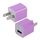 Caricabatterie USB spina USB, Caricabatterie USB con spina americana (viola) Caricabatterie USB spina USB, Caricabatterie USB con spina americana (viola)