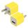 Caricabatterie USB spina USB, Caricabatterie USB con spina americana (giallo) Caricabatterie USB spina USB, Caricabatterie USB con spina americana (giallo)