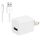 Adattatore per caricabatterie da viaggio 2 in 1 5V 1A US con cavo da 1 m a 8 pin per iPhone (bianco) Adattatore per caricabatterie da viaggio 2 in 1 5V 1A US con cavo da 1 m a 8 pin per iPhone (bianco)