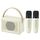 Altoparlante Bluetooth portatile Home Mini Karaoke Audio, Stile: doppio microfono + altoparlante (giallo chiaro) Altoparlante Bluetooth portatile Home Mini Karaoke Audio, Stile: doppio microfono + altoparlante (giallo chiaro)