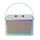 Altoparlante Bluetooth esterno retrò audio karaoke con effetti di luce colorata in pelle, stile: altoparlante singolo (grigio) Altoparlante Bluetooth esterno retrò audio karaoke con effetti di luce colorata in pelle, stile: altoparlante singolo (grigio)