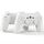 Controller di gioco wireless uno a due 2.4G per PC / Android / TV Box (bianco) Controller di gioco wireless uno a due 2.4G per PC / Android / TV Box (bianco)