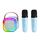 Altoparlante intelligente con microfono integrato per telefono cellulare portatile wireless per karaoke da esterno, stile: con doppio microfono blu Altoparlante intelligente con microfono integrato per telefono cellulare portatile wireless per karaoke da esterno, stile: con doppio microfono blu