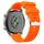 Cinturino per orologio in silicone twill da 20 mm (arancione)