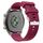 Cinturino per orologio in silicone twill da 20 mm (rosso vino)