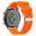 Cinturino per orologio in silicone lucido da 20 mm (arancione)