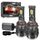 9005 2 pezzi/confezione 50W 6000LM 6000K Lampadina per fari a LED a doppio tubo di rame per auto (colore pistola) 9005 2 pezzi/confezione 50W 6000LM 6000K Lampadina per fari a LED a doppio tubo di rame per auto (colore pistola)