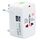 Convertitore universale da viaggio multifunzione 110-250 V con doppia interfaccia USB, spina EU / UK / US / AU (bianco) Convertitore universale da viaggio multifunzione 110-250 V con doppia interfaccia USB, spina EU / UK / US / AU (bianco)