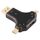 Adattatore D63A DisplayPort + Mini DP + UCB-C / Type-C maschio a HDMI femmina 3 in 1 Adattatore D63A DisplayPort + Mini DP + UCB-C / Type-C maschio a HDMI femmina 3 in 1