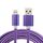 Cavo dati / caricabatterie da 8 pin a USB 2.0 con testina in metallo da 2 m 84 core, Cavo dati / caricabatterie da 8 pin a USB 2.0 con testa in metallo intrecciato da 2 m 84 core (viola) Cavo dati / caricabatterie da 8 pin a USB 2.0 con testina in metallo da 2 m 84 core, Cavo dati / caricabatterie da 8 pin a USB 2.0 con testa in metallo intrecciato da 2 m 84 core (viola)