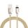 1m Woven 108 CORE DI COPPER 8 PIN a USB Data Sincronizzazione Cavo di ricarica per iPhone, iPad (oro) 1m Woven 108 CORE DI COPPER 8 PIN a USB Data Sincronizzazione Cavo di ricarica per iPhone, iPad (oro)