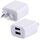 5V 2A Compatibilità ad alta compatibilità 2 caricabatterie porte USB, plug AU (bianco) 5V 2A Compatibilità ad alta compatibilità 2 caricabatterie porte USB, plug AU (bianco)