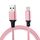 1M 2A da USB a 8 pin Nylon Weave Sync Charging Cavo di ricarica (Pink)