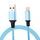 1M 2A da USB a 8 pin Nylon Weave Sync Sync Charging Cavo (blu)
