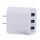 Caricabatteria da viaggio caricatore rapido 3.1A 3 porte USB, spina USA (bianco) Caricabatteria da viaggio caricatore rapido 3.1A 3 porte USB, spina USA (bianco)