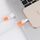 Custodia protettiva per custodia protettiva per avvolgicavo USB anti-rottura 2 PC (arancione) Custodia protettiva per custodia protettiva per avvolgicavo USB anti-rottura 2 PC (arancione)