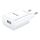 Caricabatteria da viaggio USAMS US-CC075 T18 2.1A USB singolo, spina europea (bianco) Caricabatteria da viaggio USAMS US-CC075 T18 2.1A USB singolo, spina europea (bianco)