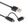 1m MFI 2 in 1 8 pin + micro USB 2.0 Maschio a USB Sincronizzazione dei dati Cavo di ricarica (Nero) 1m MFI 2 in 1 8 pin + micro USB 2.0 Maschio a USB Sincronizzazione dei dati Cavo di ricarica (Nero)