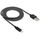 Testa di metallo in metallo netto 8 PIN a USB Data / Cavo del caricatore, Cavo di cavo: 1m (nero) Testa di metallo in metallo netto 8 PIN a USB Data / Cavo del caricatore, Cavo di cavo: 1m (nero)