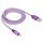 Testa in metallo in stile netto 8 PIN a USB Data / Cavo di caricabatterie, Durata del cavo: 1m (viola) Testa in metallo in stile netto 8 PIN a USB Data / Cavo di caricabatterie, Durata del cavo: 1m (viola)