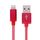 Testa in metallo in stile netto USB a 8 PIN dati / cavo del caricatore, lunghezza del cavo: 25 cm (rosso) Testa in metallo in stile netto USB a 8 PIN dati / cavo del caricatore, lunghezza del cavo: 25 cm (rosso)