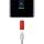 Adattatore a guscio metallico maschio da 8 pin femmina a USB-C / tipo C, Adattatore con guscio in metallo maschio da 8 pin femmina a USB-C / tipo C (rosso) Adattatore a guscio metallico maschio da 8 pin femmina a USB-C / tipo C, Adattatore con guscio in metallo maschio da 8 pin femmina a USB-C / tipo C (rosso)