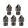5 pezzi/confezione 1,75/0,2 mm MK8 ugello in acciaio temprato resistente alle alte temperature per stampante 3D estrusore hotend