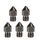 5 pezzi/confezione 1,75/0,3 mm MK8 ugello in acciaio temprato resistente alle alte temperature per stampante 3D estrusore hotend 5 pezzi/confezione 1,75/0,3 mm MK8 ugello in acciaio temprato resistente alle alte temperature per stampante 3D estrusore hotend