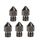 5 pezzi/confezione 1,75/0,8 mm MK8 ugello in acciaio temprato resistente alle alte temperature per stampante 3D estrusore hotend 5 pezzi/confezione 1,75/0,8 mm MK8 ugello in acciaio temprato resistente alle alte temperature per stampante 3D estrusore hotend