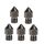 5 pezzi/confezione 1,75/1,0 mm MK8 ugello in acciaio temprato resistente alle alte temperature per stampante 3D estrusore hotend 5 pezzi/confezione 1,75/1,0 mm MK8 ugello in acciaio temprato resistente alle alte temperature per stampante 3D estrusore hotend
