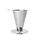 Filtro per caffè in acciaio inossidabile V60 con base per la preparazione del caffè versato, specifiche: 1-3 tazze, 300 maglie