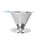 Filtro per caffè in acciaio inossidabile V60 con base per la preparazione del caffè versato, specifiche: 1-4 tazze, 300 maglie Filtro per caffè in acciaio inossidabile V60 con base per la preparazione del caffè versato, specifiche: 1-4 tazze, 300 maglie