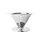 Filtro per caffè in acciaio inossidabile V60 con base per la preparazione del caffè versato, specifiche: 1-6 tazze, 600 maglie