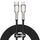Baseus CATLJK-B01 Cafule Series 20W Type-C / USB-C a 8 pin PD cavo dati di ricarica in metallo, lunghezza: 2 m (nero)