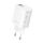 Rock T51 30W Type-C / USB-C + USB PD Dual Porte Caricatore di ricarica veloce Caricabatterie da viaggio Adattatore di alimentazione, spina UE (bianco) Rock T51 30W Type-C / USB-C + USB PD Dual Porte Caricatore di ricarica veloce Caricabatterie da viaggio Adattatore di alimentazione, spina UE (bianco)