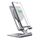 NILLKIN 2 in 1 15W PoweHold Mini caricatore wireless verticale pieghevole staccabile supporto per cellulare (grigio scuro)