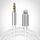 Cavo adattatore audio AUX da 8 pin a 3,5 mm, lunghezza: 1 m (bianco)