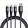 Joyroom S-1230G4 3A 3 in 1 USB a 8 Pin + Micro USB + Type-C / USB-C Cavo di ricarica rapida Lunghezza del cavo: 1,2 m (nero) Joyroom S-1230G4 3A 3 in 1 USB a 8 Pin + Micro USB + Type-C / USB-C Cavo di ricarica rapida Lunghezza del cavo: 1,2 m (nero)