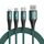 Lavoroom S-1230G4 3A 3 in 1 USB a 8 Pin + micro USB + Type-C / USB-C Cavo di ricarica rapida Lunghezza del cavo: 1,2 m (verde) Lavoroom S-1230G4 3A 3 in 1 USB a 8 Pin + micro USB + Type-C / USB-C Cavo di ricarica rapida Lunghezza del cavo: 1,2 m (verde)