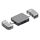 2 in 1 USB 2.0 + USB 3.0 Femmina a 8 Pin + USB-C / Type-C Adattatore OTG maschile 2 in 1 USB 2.0 + USB 3.0 Femmina a 8 Pin + USB-C / Type-C Adattatore OTG maschile