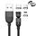 2m 3A Uscita 3 in 1 USB a 8 pin + USB-C / Type-C + Micro USB Cavo di ricarica per sincronizzazione dati magnetica rotante di 540 gradi (nero) 2m 3A Uscita 3 in 1 USB a 8 pin + USB-C / Type-C + Micro USB Cavo di ricarica per sincronizzazione dati magnetica rotante di 540 gradi (nero)