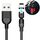 Cavo di ricarica magnetico ruotabile in nylon intrecciato da 2 m 2 A da USB a 8 pin (nero) Cavo di ricarica magnetico ruotabile in nylon intrecciato da 2 m 2 A da USB a 8 pin (nero)