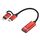 USB 3.0 Female to 8 Pin + USB-C / Type-C Male Charging + Transmission OTG Nylon Braided Adapter Cable, Cable Length: 11cm(Red) USB 3.0 Female to 8 Pin + USB-C / Type-C Male Charging + Transmission OTG Nylon Braided Adapter Cable, Cable Length: 11cm(Red)