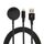 Per iPhone / Apple Watch 2 in 1 8 pin + base di ricarica magnetica Cavo di ricarica multifunzione, lunghezza: 1 m (nero) Per iPhone / Apple Watch 2 in 1 8 pin + base di ricarica magnetica Cavo di ricarica multifunzione, lunghezza: 1 m (nero)