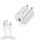 LZ-023 Caricabatteria da viaggio portatile USB QC 3.0 da 18 W + cavo dati da USB a 8 pin da 3 A, spina americana (bianco) LZ-023 Caricabatteria da viaggio portatile USB QC 3.0 da 18 W + cavo dati da USB a 8 pin da 3 A, spina americana (bianco)