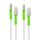 Avvolgitore anti-rottura per cavo dati in silicone a spirale da 100 pezzi (verde) Avvolgitore anti-rottura per cavo dati in silicone a spirale da 100 pezzi (verde)