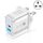 Adattatore di alimentazione per caricabatterie da viaggio a ricarica rapida PD + QC 3.0 da 18 W con funzione di indicazione LED (spina UK bianca) Adattatore di alimentazione per caricabatterie da viaggio a ricarica rapida PD + QC 3.0 da 18 W con funzione di indicazione LED (spina UK bianca)