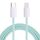 12W PD USB-C / TYPE-C A / 8 PIN Cavo dati, Lunghezza cavo: 1m (verde)